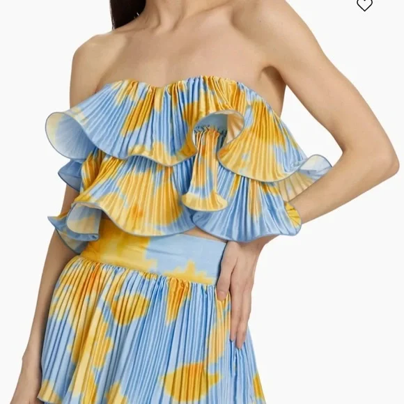 L’Idee Romance top and Tiered Maxi skirt set NWT 10 - Picture 2 of 7